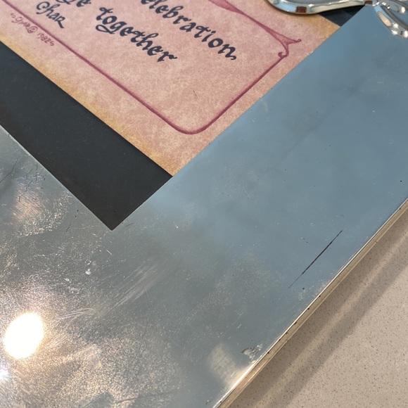 Lenox luxury “true love” mirrored picture frame frame with hearts. - Picture 7 of 8